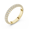 Aurelia Triple Row Diamond Eternity Band