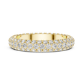 Aurelia Triple Row Diamond Eternity Band