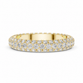 Aurelia Triple Row Diamond Eternity Band