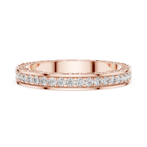 Celestine Diamond Filigree Eternity Band