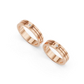 Valen Princess Diamond Wedding Band Set