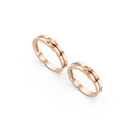 Soren Bezel Diamond Wedding Band Set