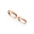 Aveline Diamond Wedding Band Set