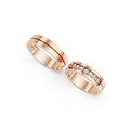 Elowen Seven Diamond Wedding Band Set