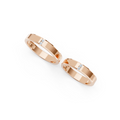 Elara Four Diamond Wedding Band Set