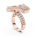 Celeste Emerald Halo Diamond Ring