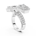 Celeste Emerald Halo Diamond Ring