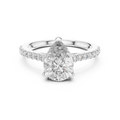 Seraphine Pear Cut Pavé Diamond Ring