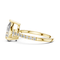 Seraphine Pear Cut Pavé Diamond Ring