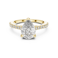 Seraphine Pear Cut Pavé Diamond Ring