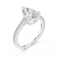 Seraphine Pear Cut Pavé Diamond Ring