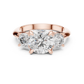 Celeste Three Stone Round Brilliant Diamond Ring