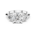 Celeste Three Stone Round Brilliant Diamond Ring