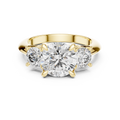 Celeste Three Stone Round Brilliant Diamond Ring