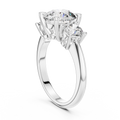 Celeste Three Stone Round Brilliant Diamond Ring