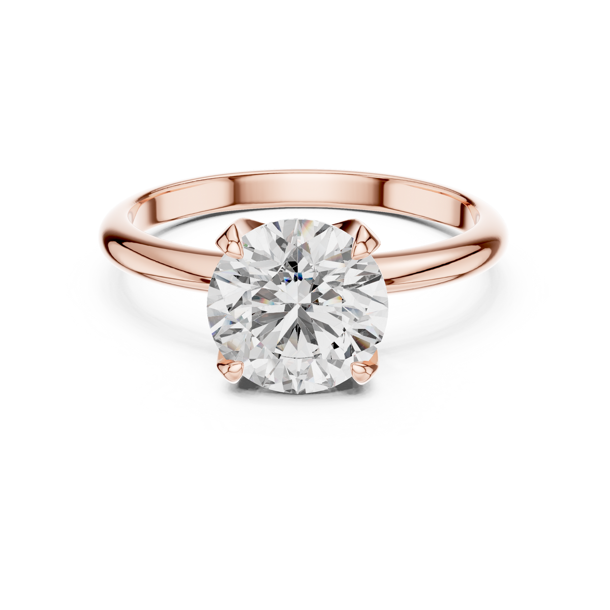 Celeste Round Brilliant Solitaire Diamond Ring