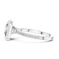 Aurelia Princess Cut Halo Diamond Ring