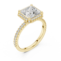 Aurelia Princess Cut Halo Diamond Ring
