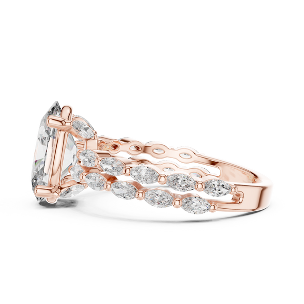 Elara Oval & Marquise Diamond Ring