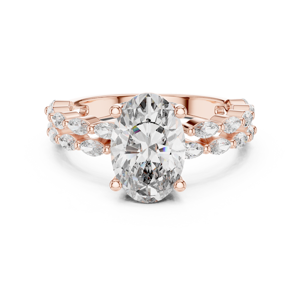 Elara Oval & Marquise Diamond Ring