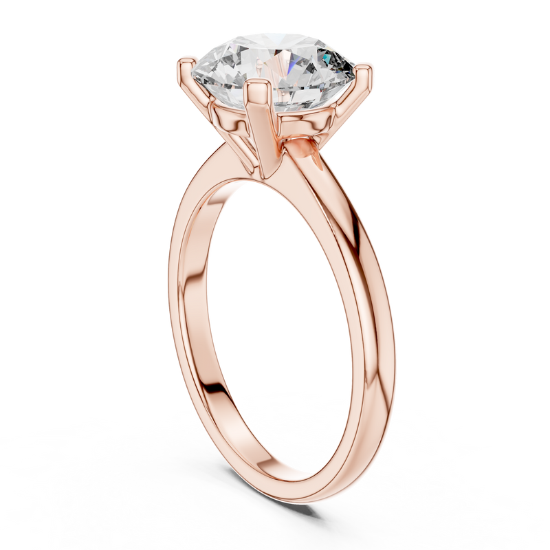 Elowen Round Brilliant Diamond Solitaire Ring detail
