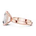 Aurelia Emerald Cut Diamond Solitaire Ring