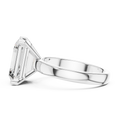 Aurelia Emerald Cut Diamond Solitaire Ring
