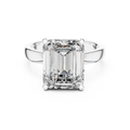 Aurelia Emerald Cut Diamond Solitaire Ring