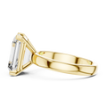 Aurelia Emerald Cut Diamond Solitaire Ring
