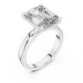 Aurelia Emerald Cut Diamond Solitaire Ring