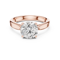 Elara Round Brilliant Diamond Twist Solitaire Ring