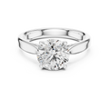 Elara Round Brilliant Diamond Twist Solitaire Ring