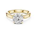 Elara Round Brilliant Diamond Twist Solitaire Ring