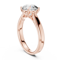 Elara Round Brilliant Diamond Twist Solitaire Ring