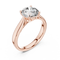 Elara Round Brilliant Diamond Twist Solitaire Ring