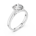 Elara Round Brilliant Diamond Twist Solitaire Ring
