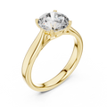 Elara Round Brilliant Diamond Twist Solitaire Ring