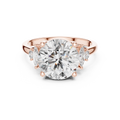 Seraphina Round Brilliant & Marquise Diamond Three Stone Ring