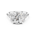 Seraphina Round Brilliant & Marquise Diamond Three Stone Ring