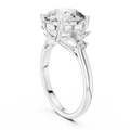 Seraphina Round Brilliant & Marquise Diamond Three Stone Ring