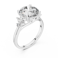 Seraphina Round Brilliant & Marquise Diamond Three Stone Ring