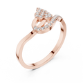 Elara Diamond Leaf Ring