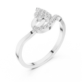 Elara Diamond Leaf Ring