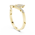 Elara Diamond Leaf Ring