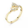 Elara Diamond Leaf Ring