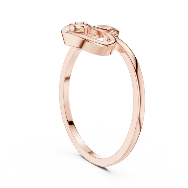 Amora Diamond Heart Ring