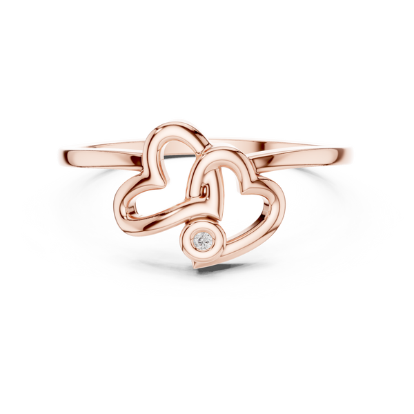 Amora Diamond Heart Ring