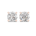 Classic Round Diamond Stud Earrings
