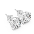Classic Round Diamond Stud Earrings