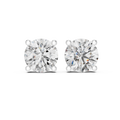 Classic Round Diamond Stud Earrings
